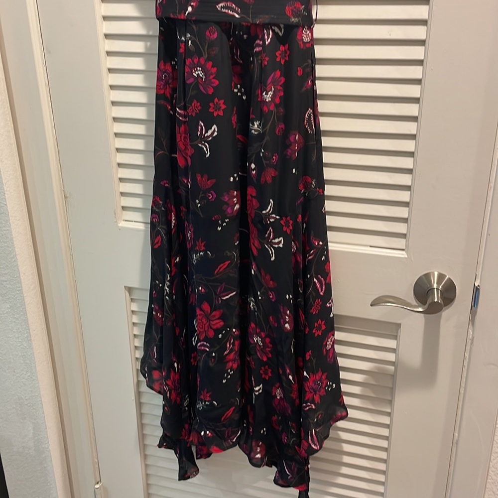 A.L.C. Navy Dress with Red Floral Print - Picture 9 of 10